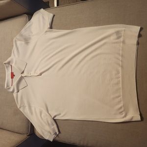 Isaia White Cashmere Silk Sweater Polo
